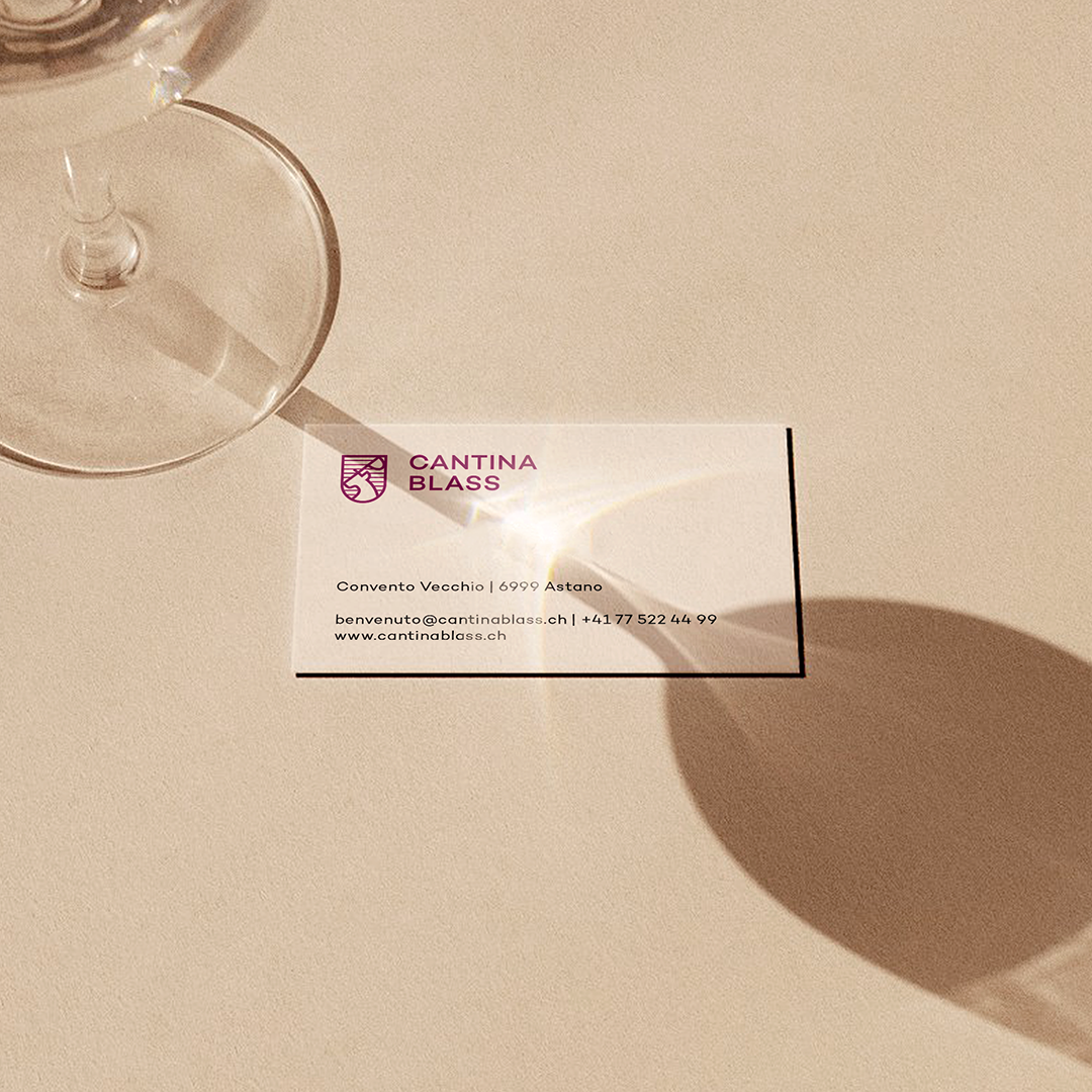 Cantina Blass Visitenkarte